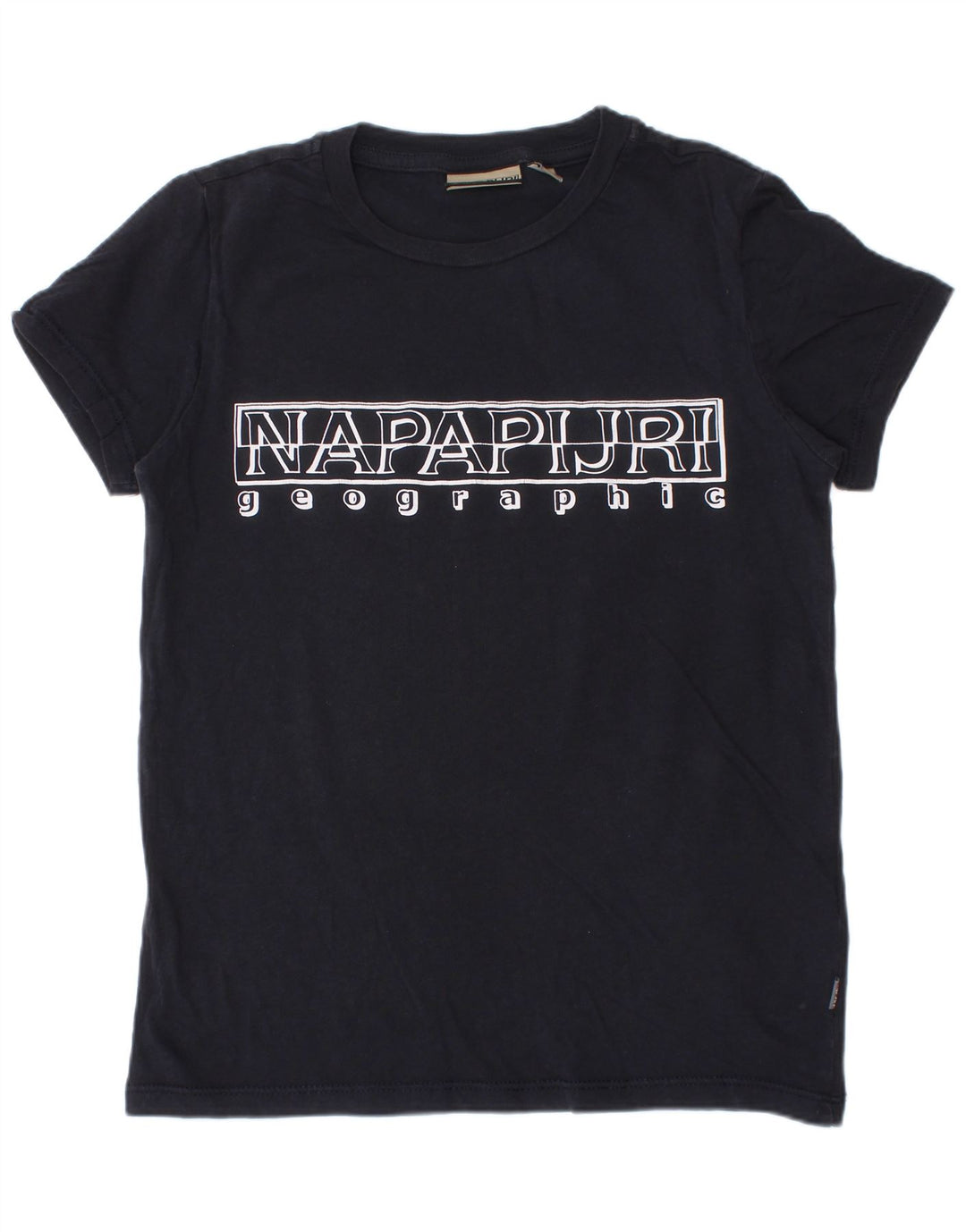 NAPAPIJRI T-Shirt Graphique Graphique Garçon 7-8 Ans Bleu Marine Coton