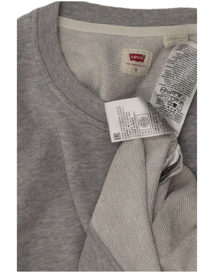 LEVI'S Sweat-shirt coupe ample pour homme, petit, gris, coton