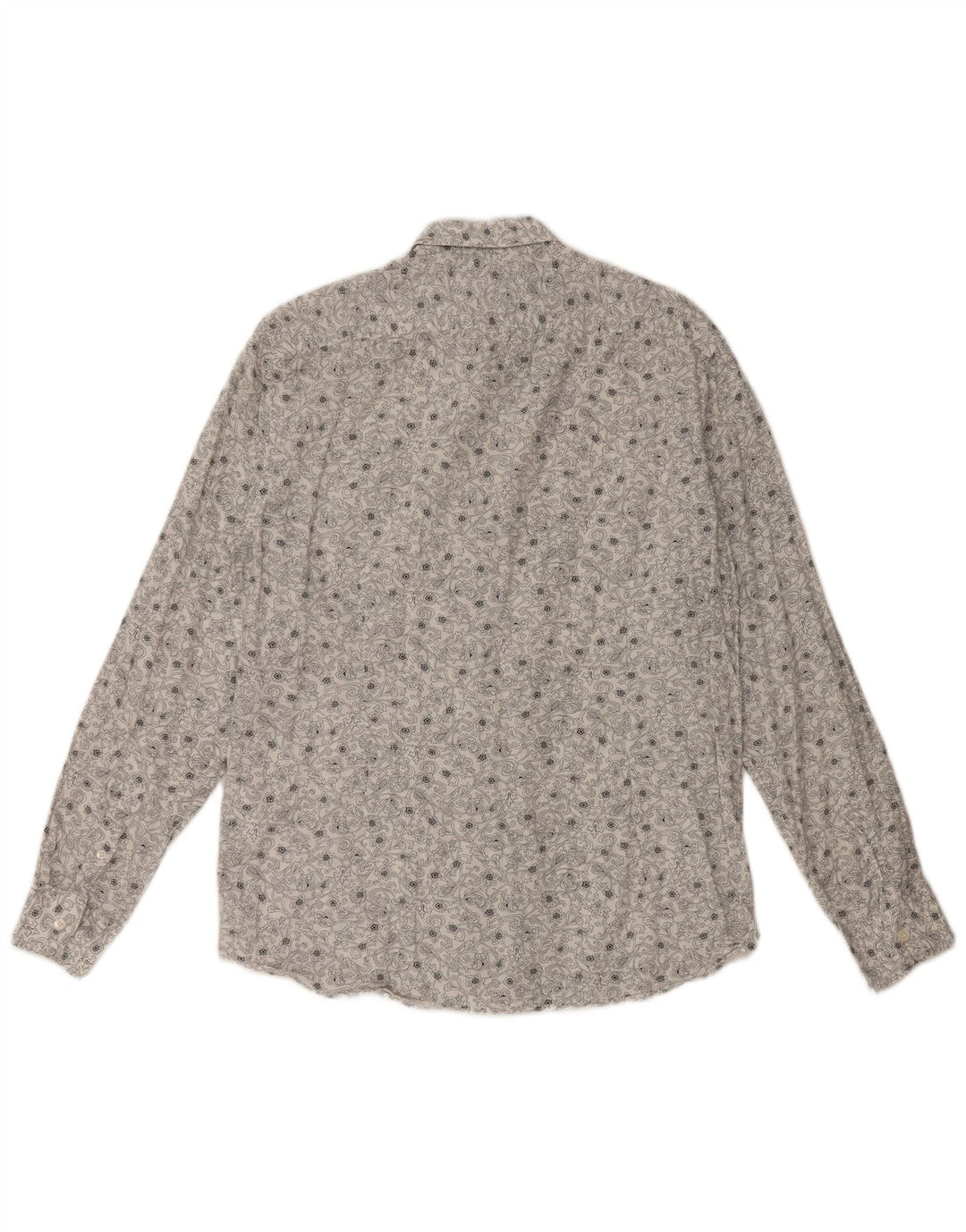 TED BAKER Chemise Homme Taille 3 Coton Floral Blanc Moyen