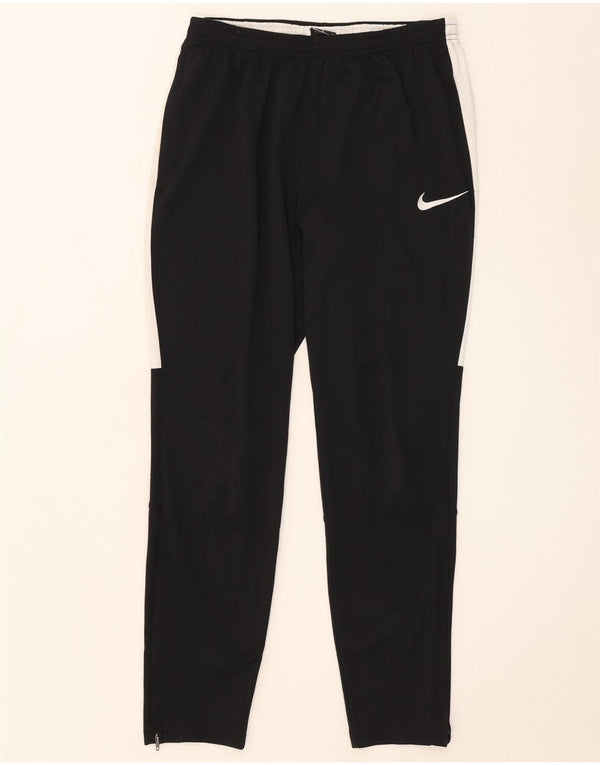Nike Mens Dri Fit Tracksuit Trousers Medium Black Colourblock Polyester