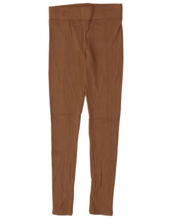 Topshop Leggings Femme UK 42 Viscose Marron Moyen