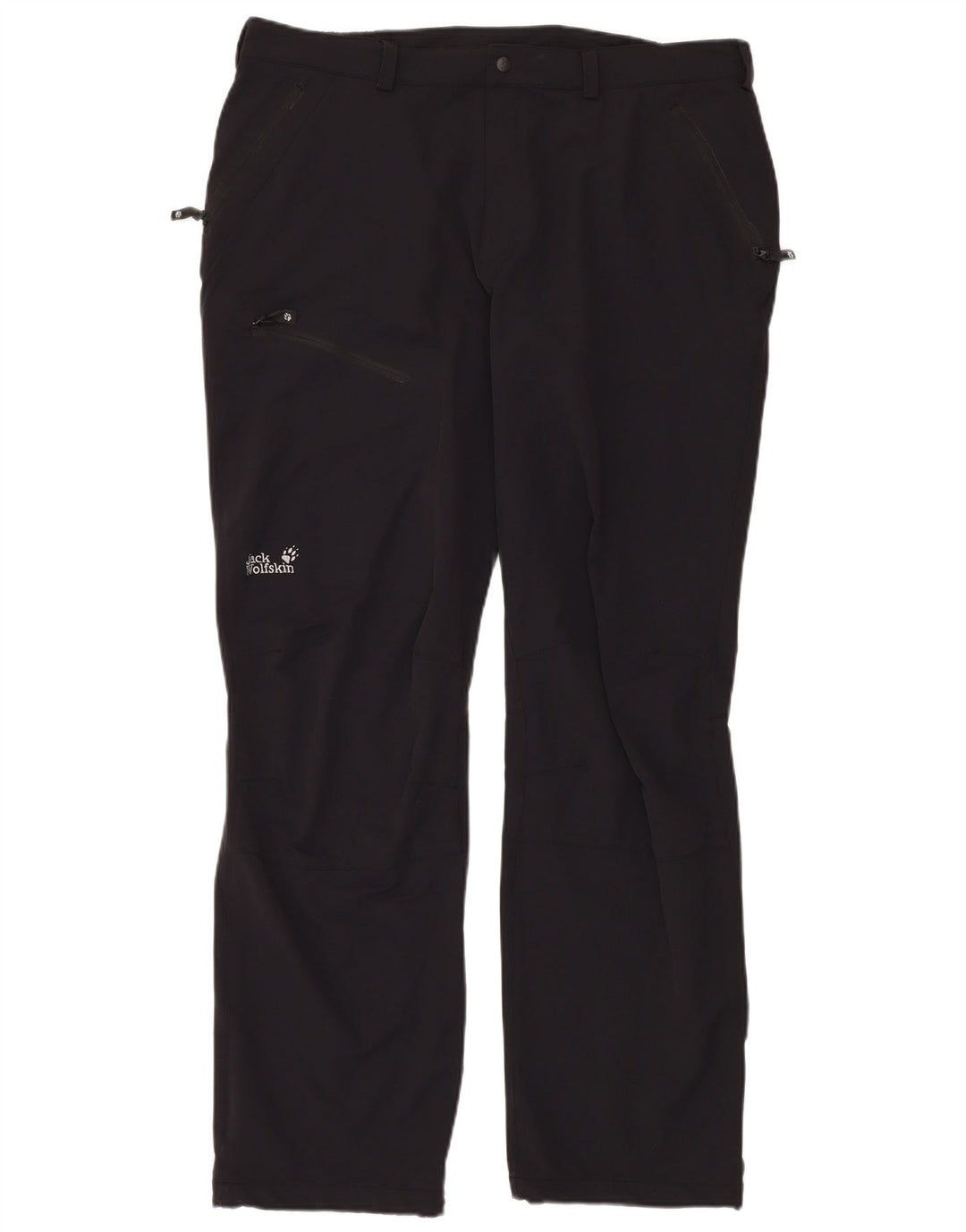 Jack Wolfskin Pantalon Cargo Homme UK 48 2XL W40 L34 Noir Polyamide