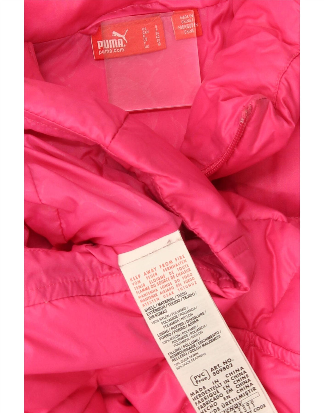 Puma Gilet rembourré pour femme UK 10 Small Rose Nylon