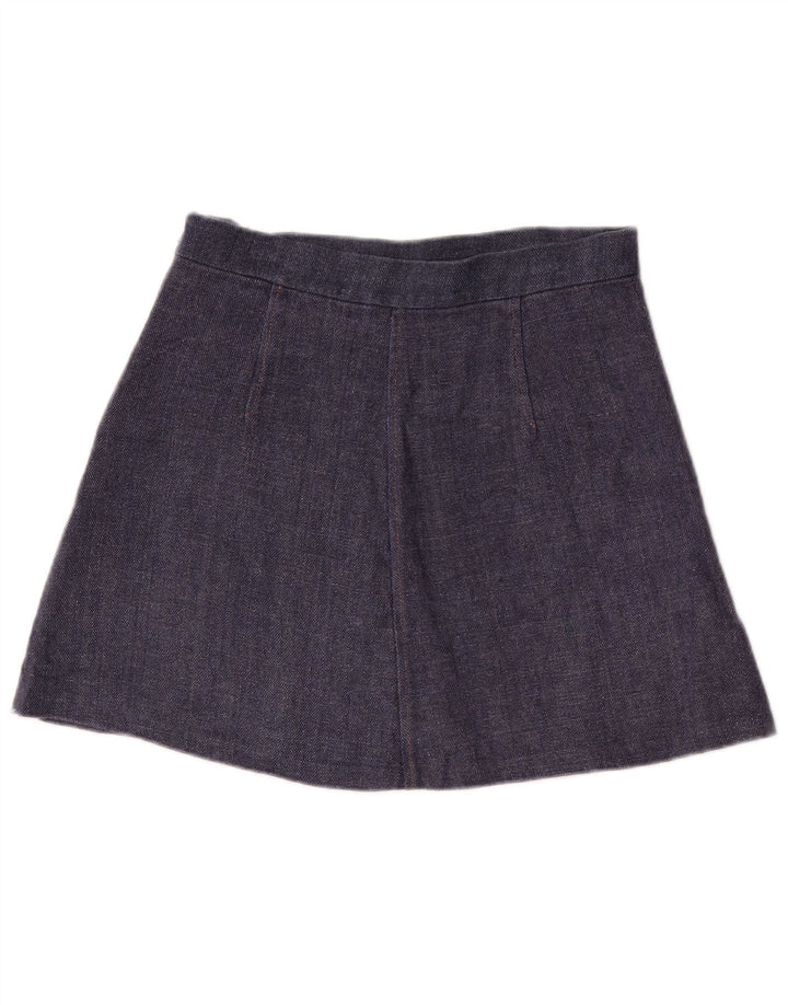 Zara Femme Mini Jupe Moyenne W28 Bleu