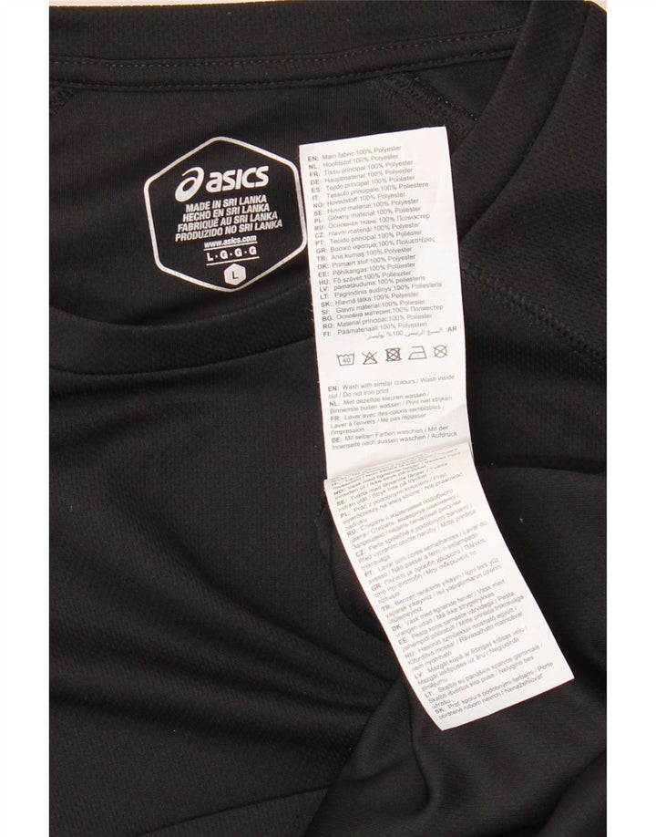 Asics T-Shirt Homme Haut Large Noir Polyester