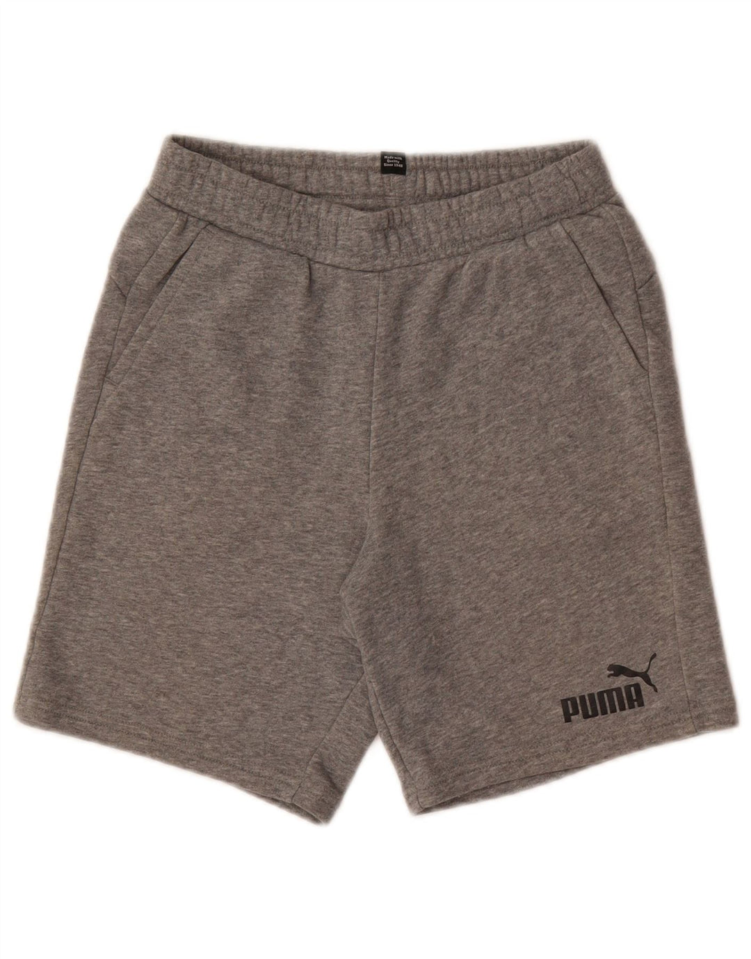 PUMA Boys Sport Shorts 11-12 Years Grey Cotton