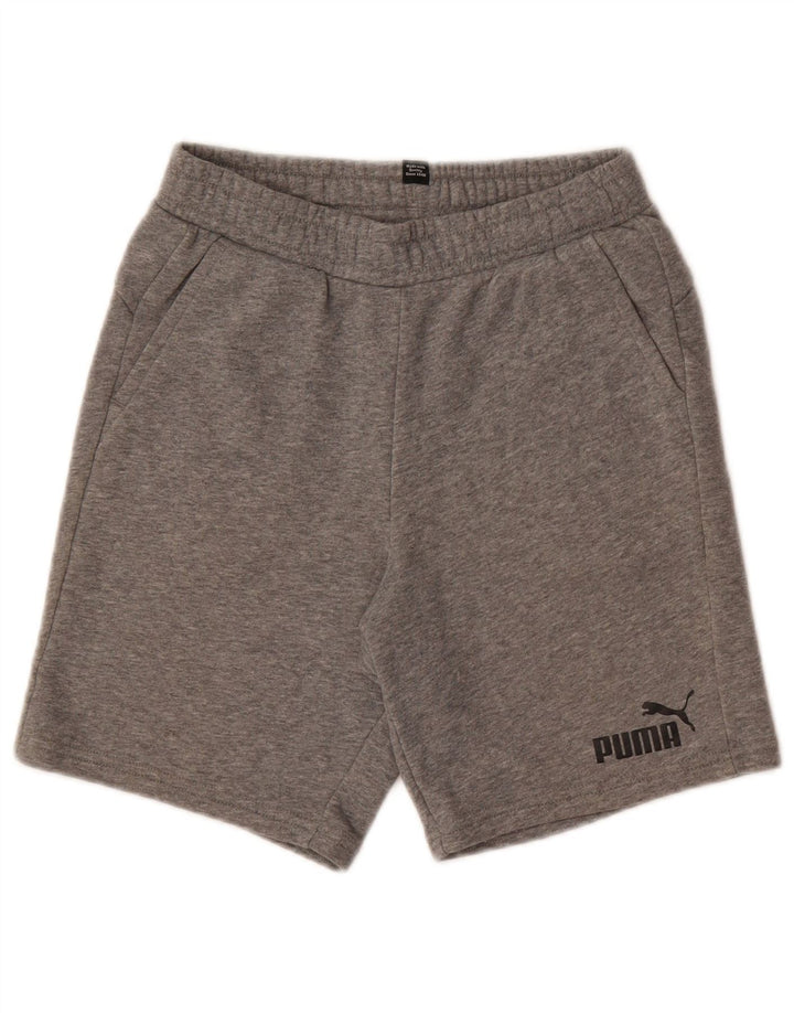 PUMA Boys Sport Shorts 11-12 Years Grey Cotton