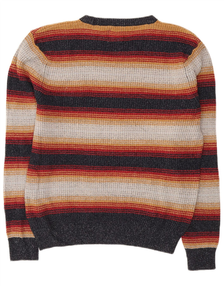Marks & Spencer Pull Col Ras du Cou Homme Rayé Multicolore Moyen