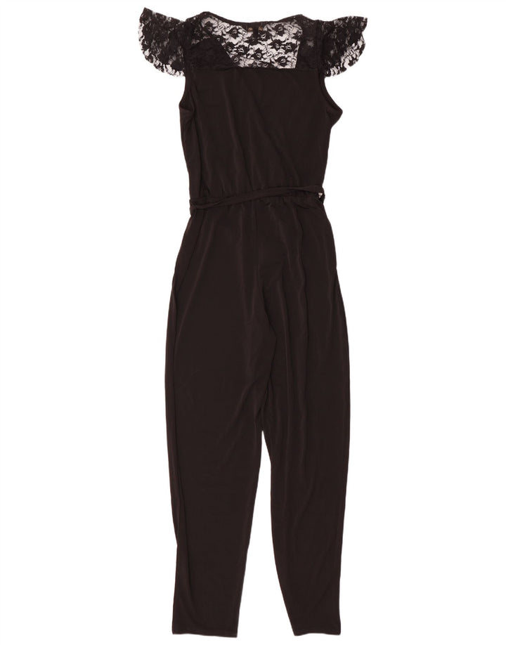 Lipsy Combinaison à manches courtes pour femme UK 10 Small Noir Polyester