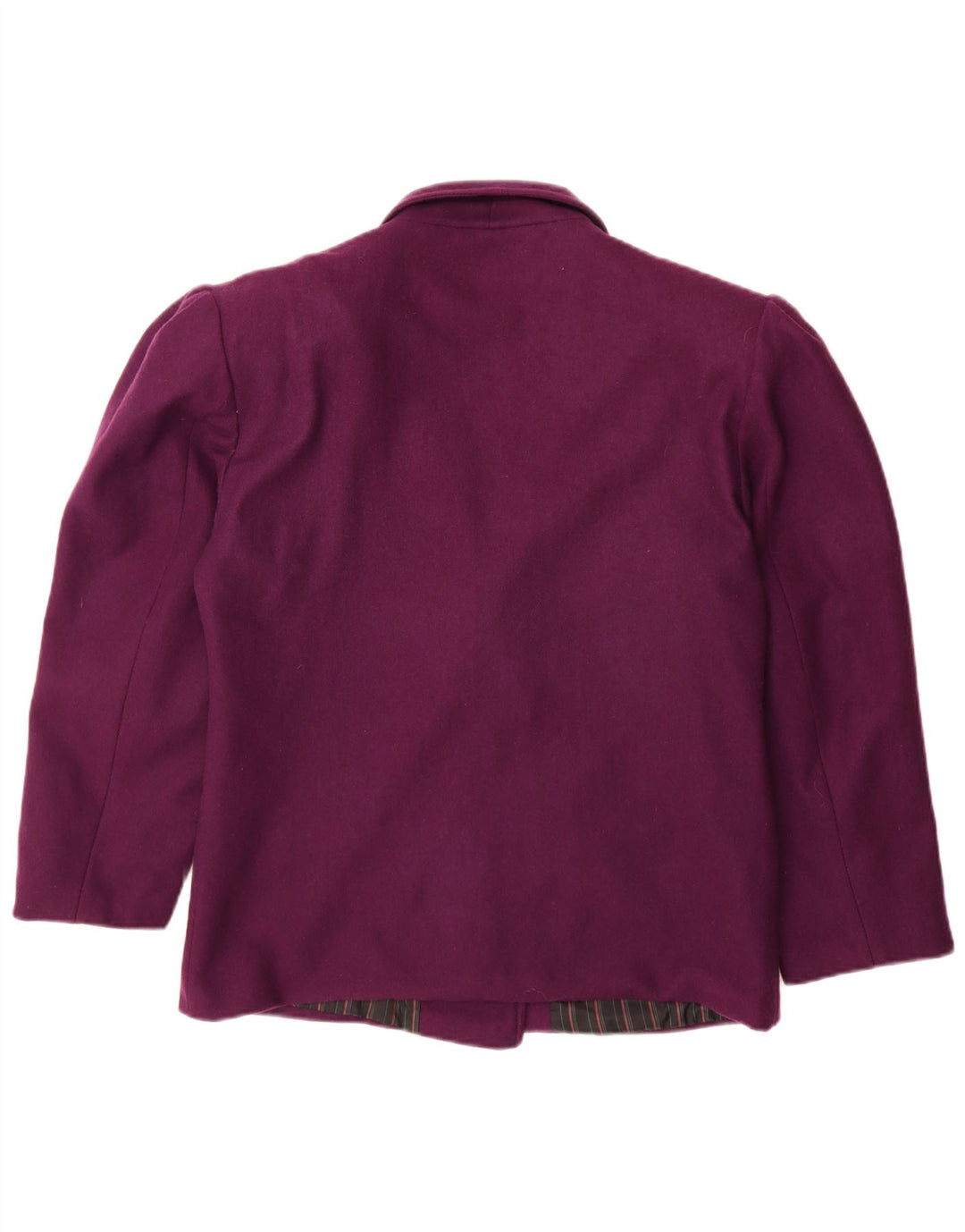 vintage Femme Double Breasted Blazer Veste UK 14 Moyen Violet