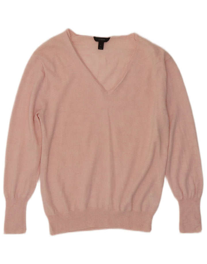 J. Crew Pull col en V pour femme UK 14 Large Rose