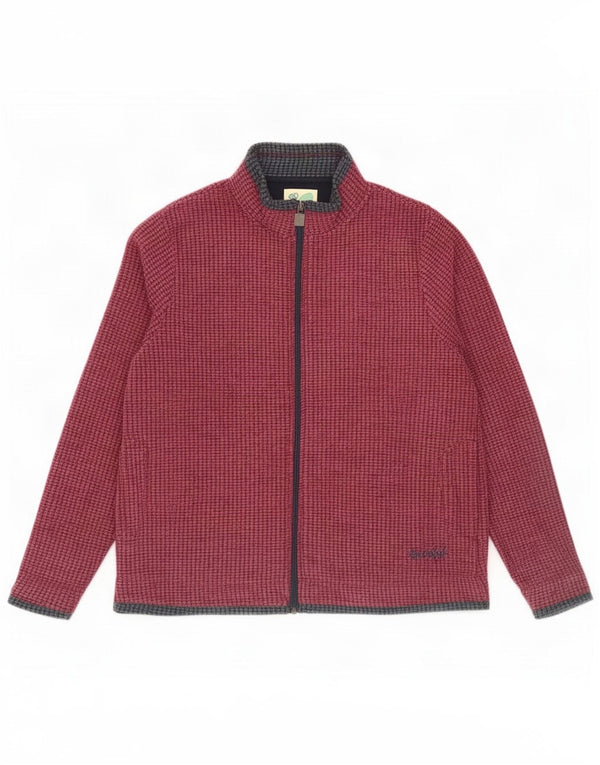 Weird Fish Veste polaire pour femme UK 20 2XL Bordeaux Colourblock Polyester
