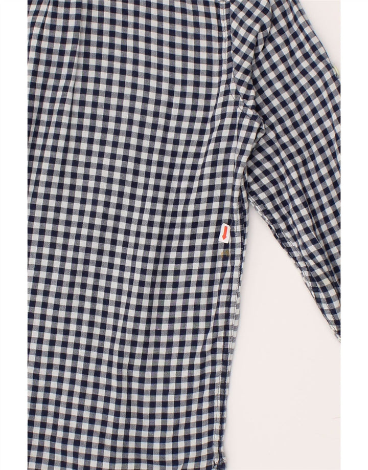 GAP Boys Shirt 11-12 Years XL Navy Blue Gingham Cotton Vintage Gap and Second-Hand Gap from Messina Hembry 