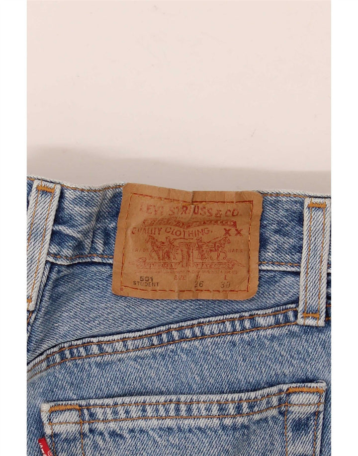 Levi's Short en Jean 501 Femme W26 Petit Bleu