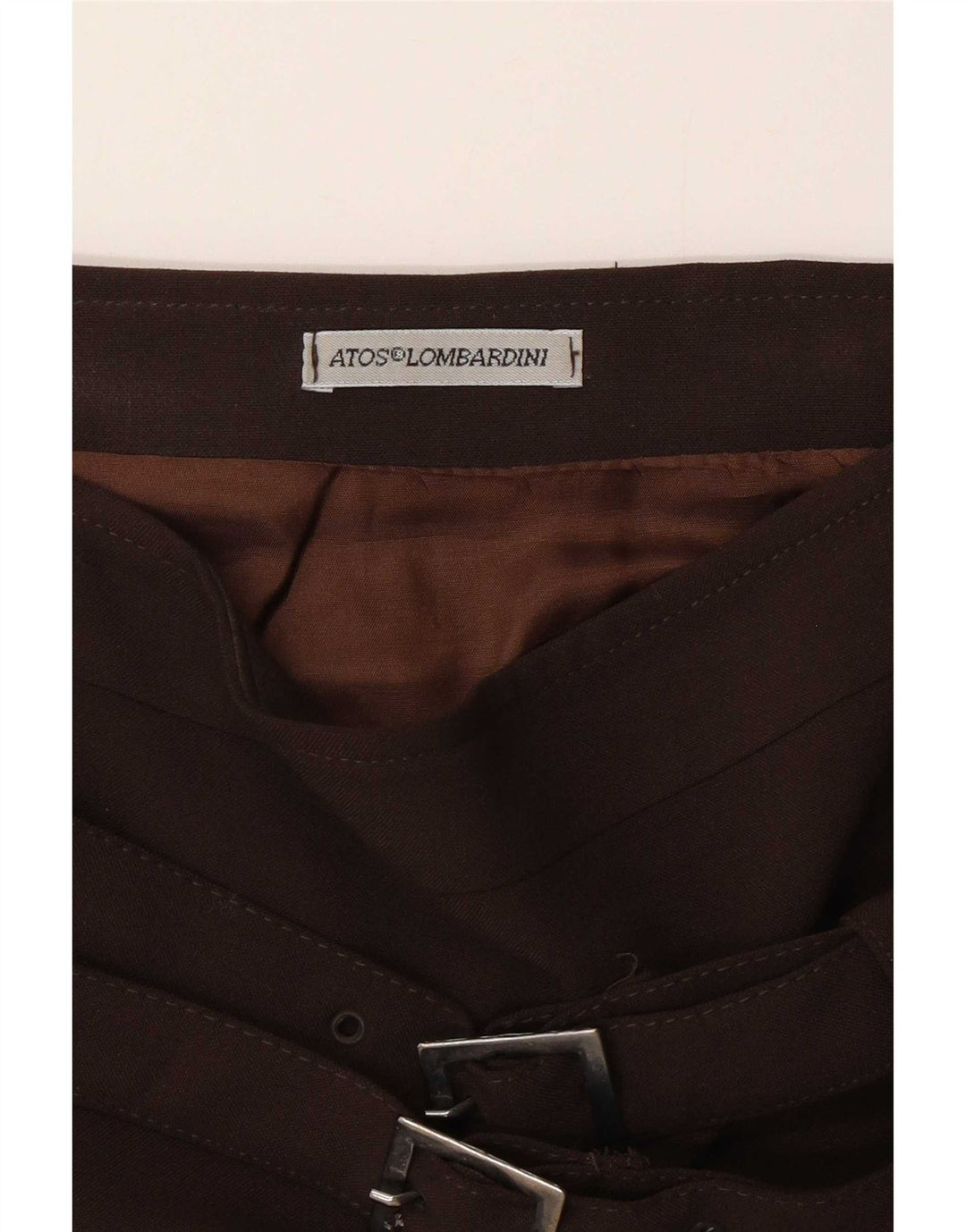 Atos Lombardini Femme Jupe Trapèze W30 Marron Moyen