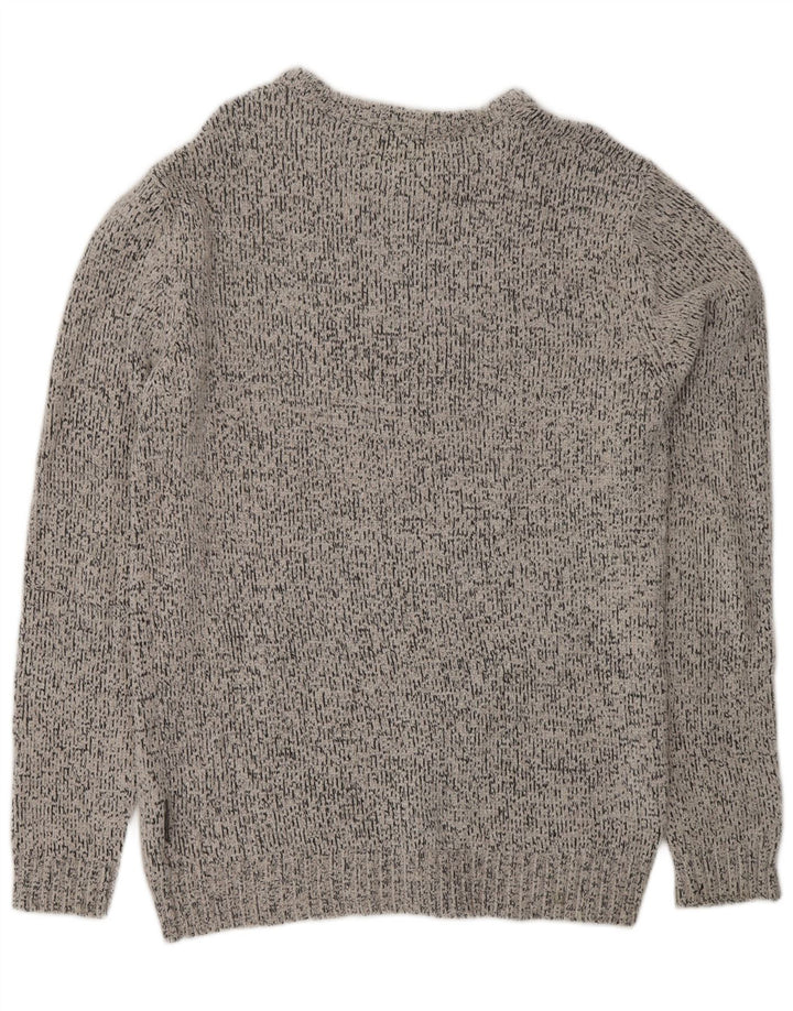 FRENCH CONNECTION Pull col bateau pour homme en polyester gris Taille L