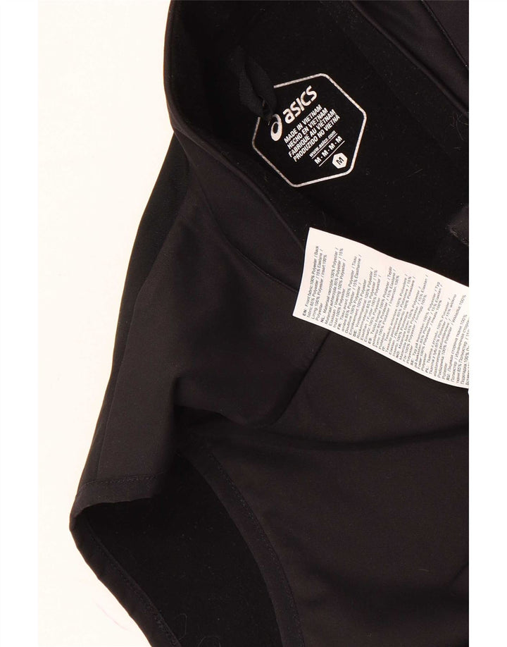 Asics Veste de survêtement sans manches pour homme Noir moyen Polyester
