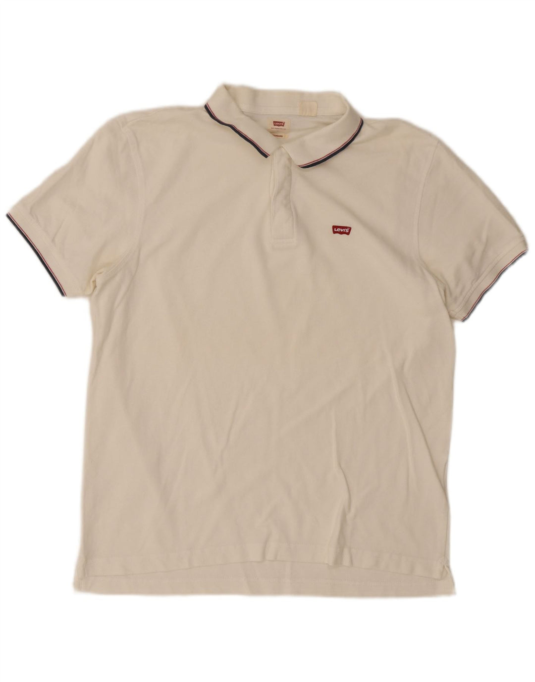 Levi's Polo Standard Homme Blanc Large