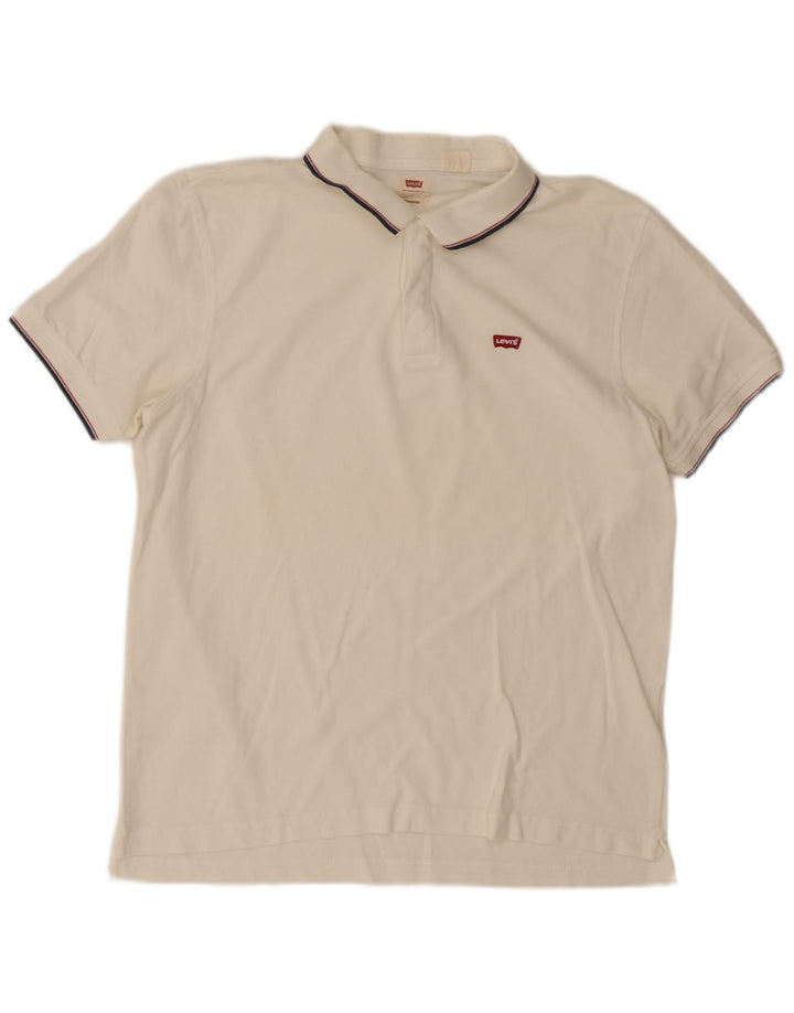 Levi's Polo Standard Homme Blanc Large