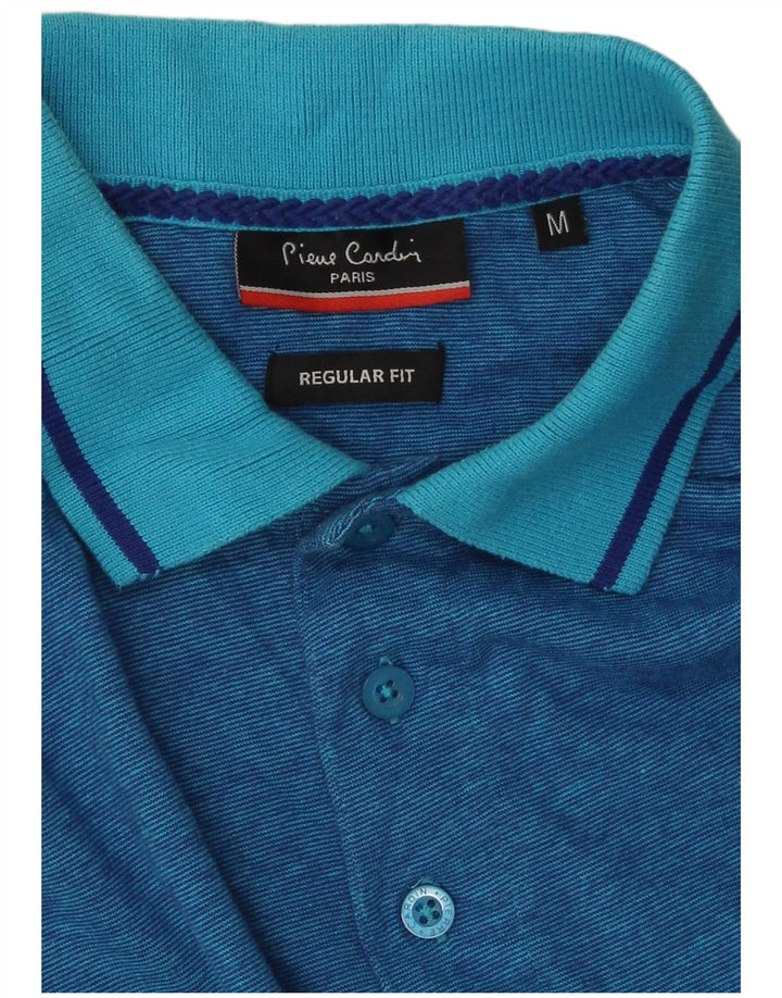 Pierre Cardin Polo Regular Fit Homme Bleu Moyen Coton