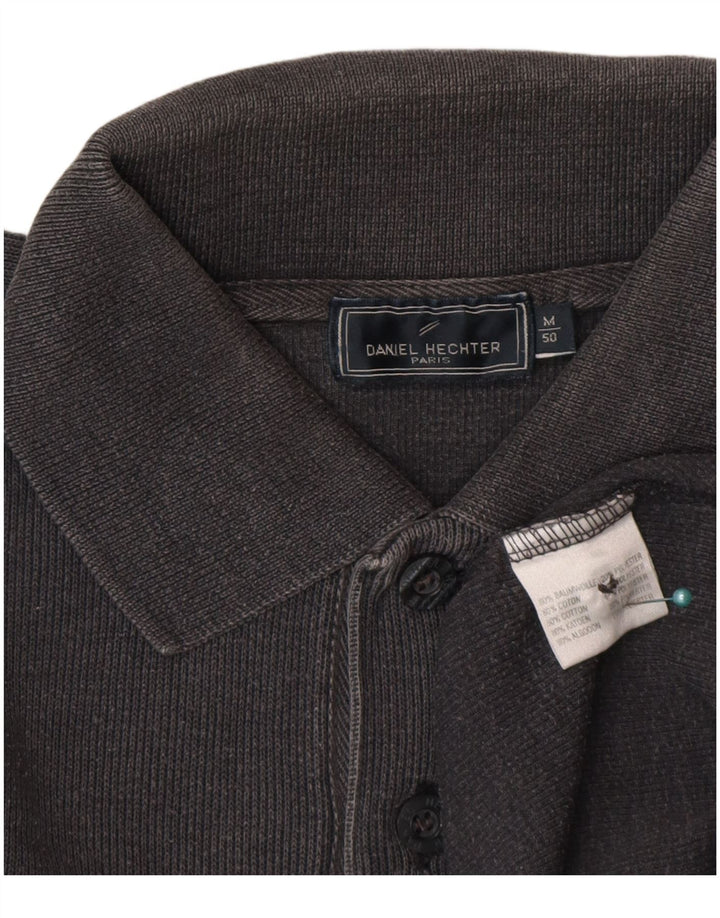 Daniel Hechter Pull col polo pour homme IT 50 Gris moyen Coton