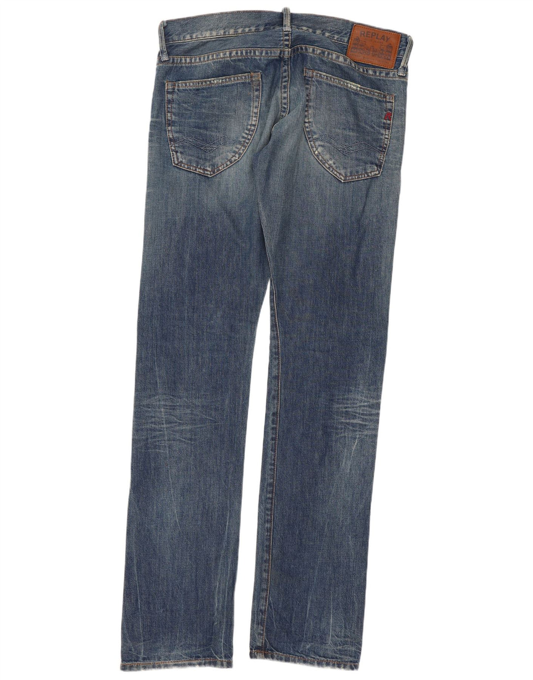 Replay Jean Droit Femme W31 L34 Bleu Coton