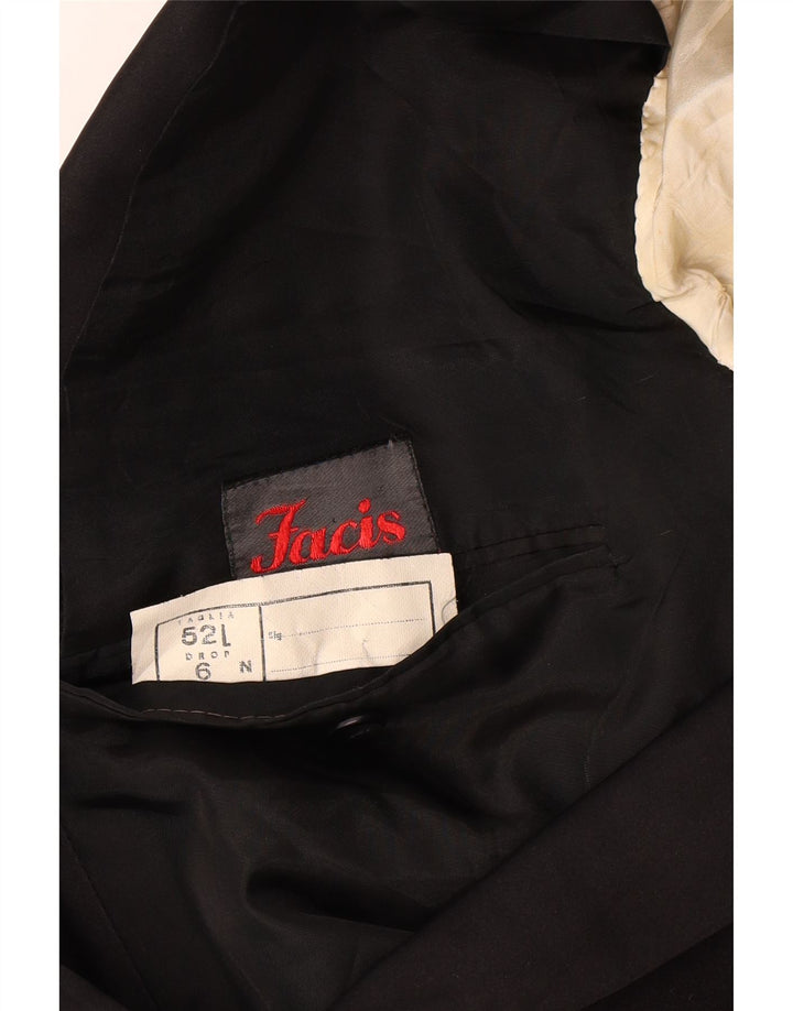 Facis Veste Blazer 1 Bouton Homme IT 52 XL Noir