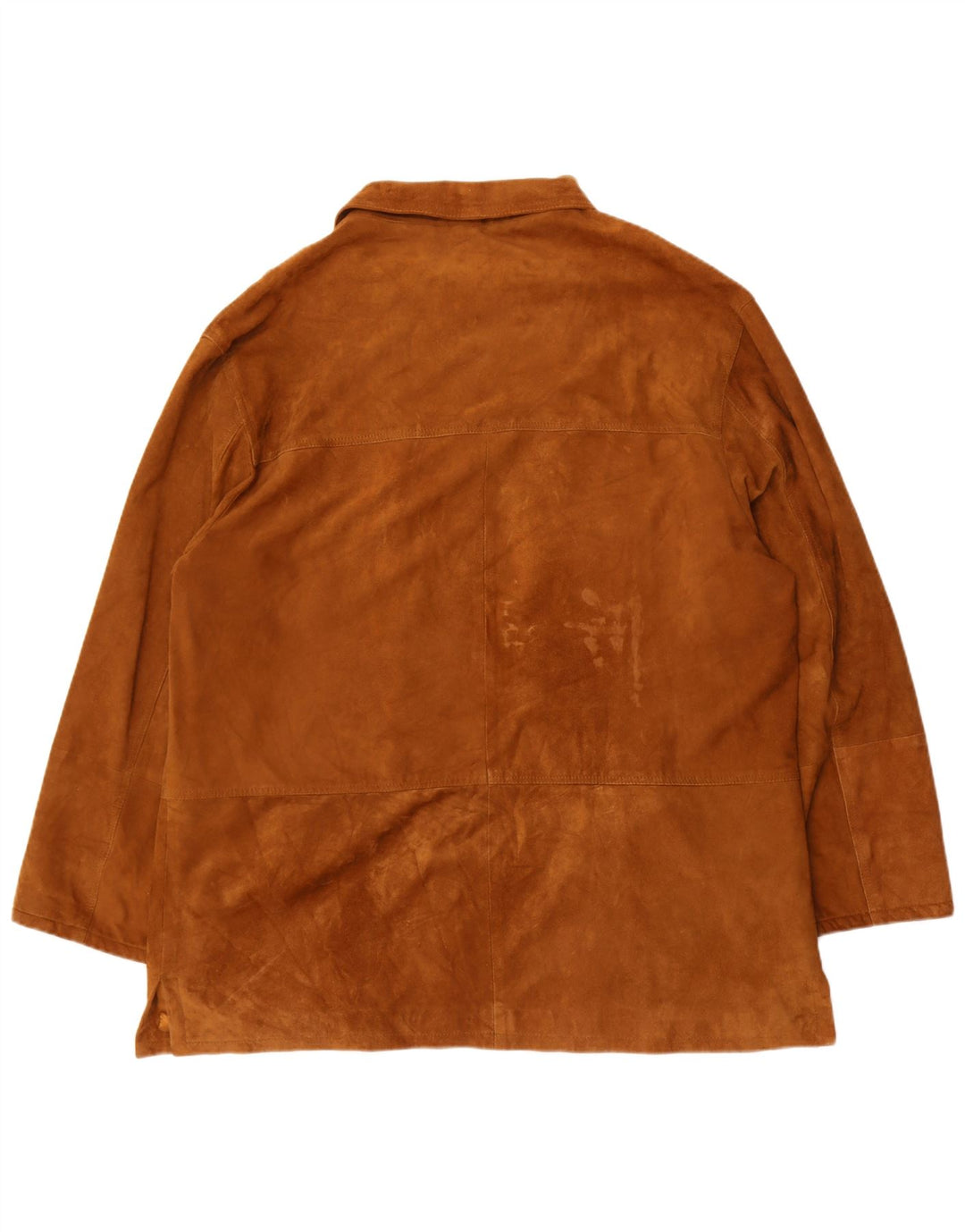 veste en daim homme vintage taille 62 4XL cuir marron