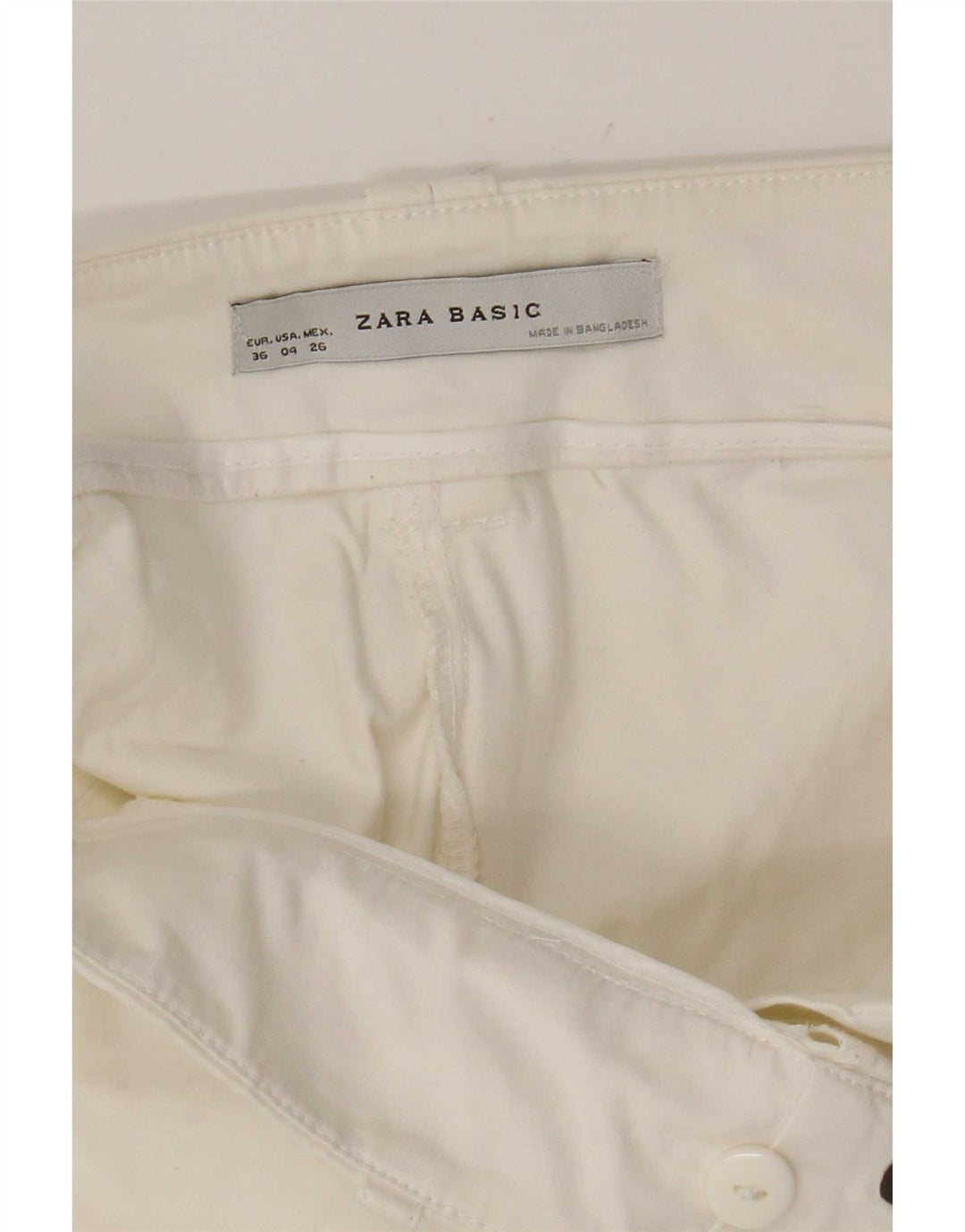 Zara Short décontracté pour femme EU 36 XS W26 Blanc