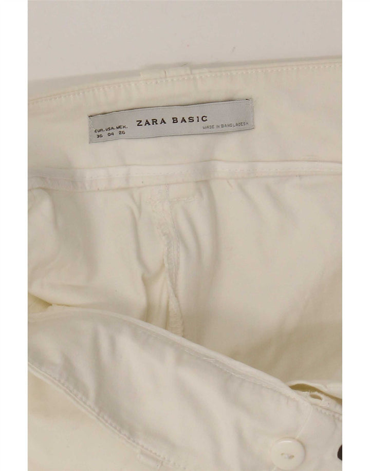 Zara Short décontracté pour femme EU 36 XS W26 Blanc