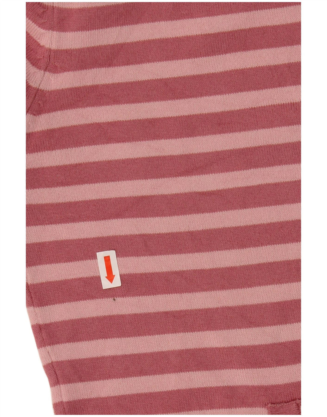 ZARA Filles Top Manches 3/4 11-12 ans Coton Rayé Rose Moyen