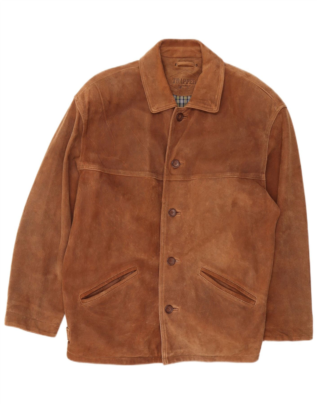 Trapper Veste en Daim Homme IT 52 XL Cuir Marron