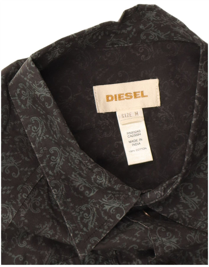 Diesel Chemise Homme Noir Moyen Paisley Coton