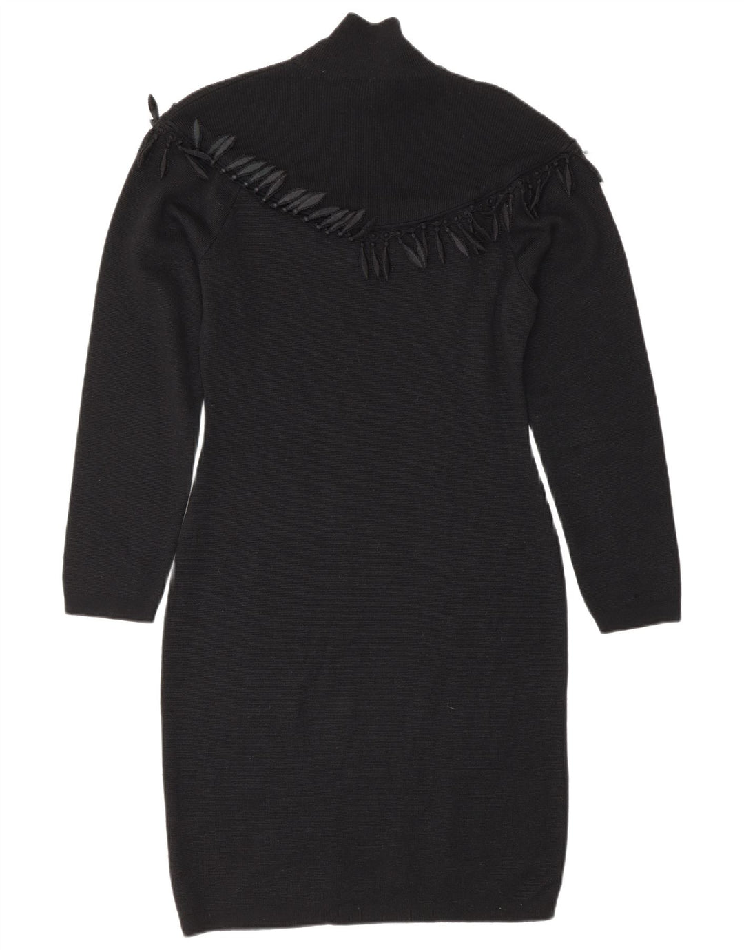 Byblos Robe pull à manches longues pour femme IT 42 Laine noire moyenne