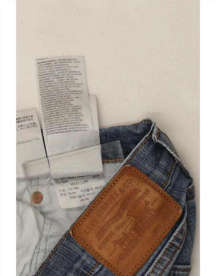 Levi's Jean Slim Effet Déchiré W31 L29 Homme Bleu Coton