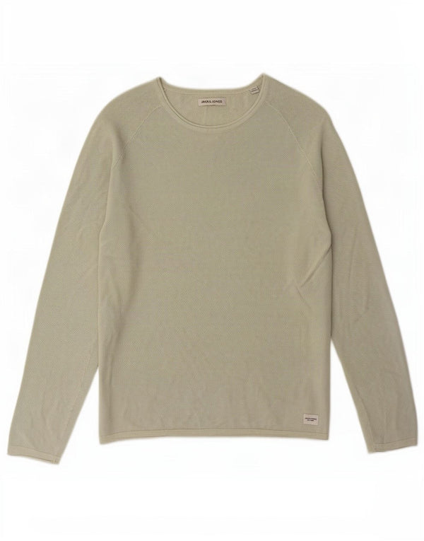 Jack & Jones Pull Col Bateau Homme Vert Moyen Coton