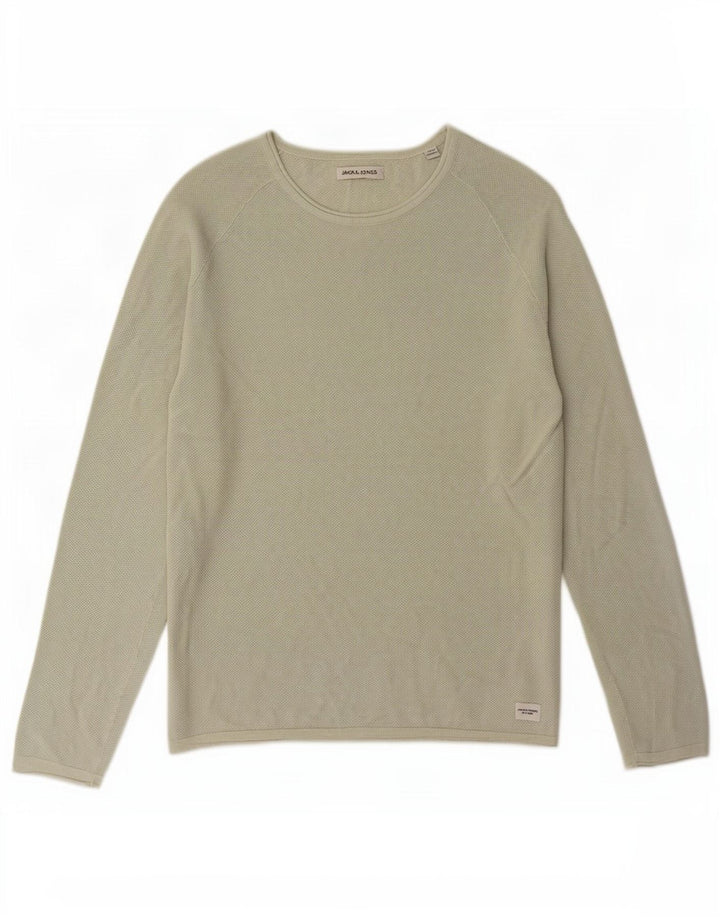 Jack & Jones Pull Col Bateau Homme Vert Moyen Coton