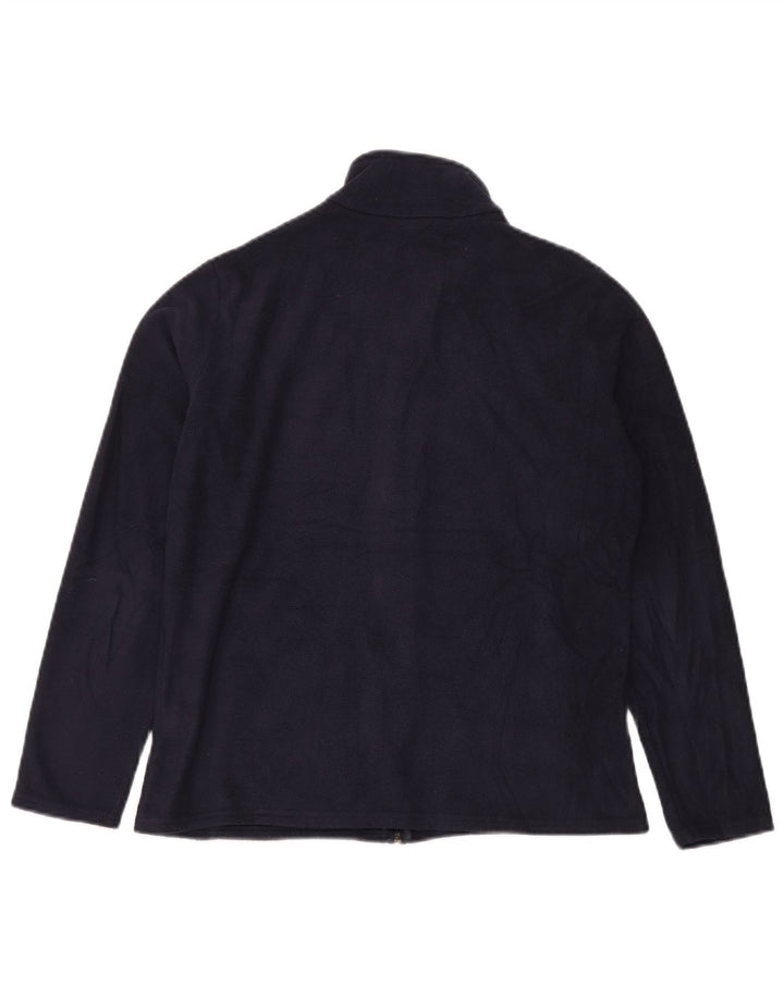Marks & Spencer Veste polaire pour femme UK 14 Large Bleu marine Polyester