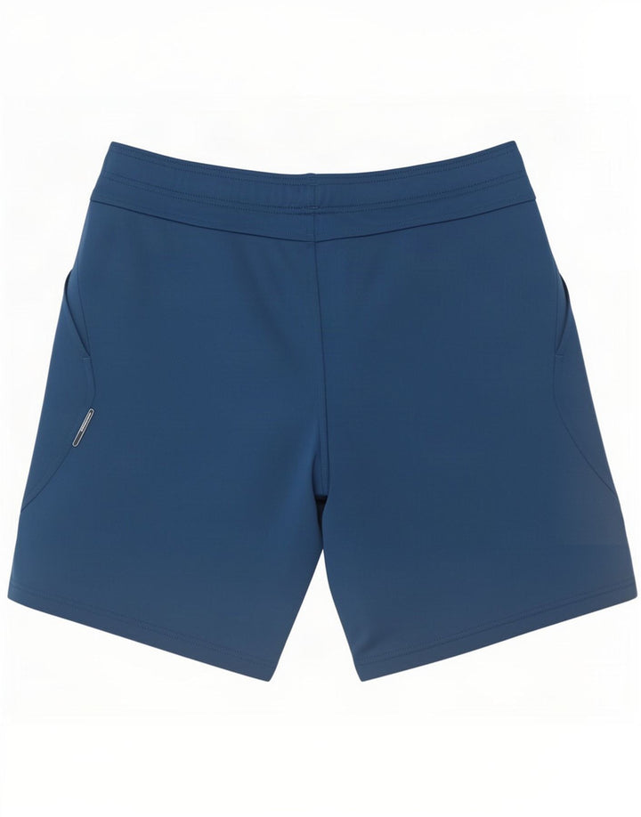 Reebok Short de Sport Graphique Homme Petit Bleu Marine Polyester