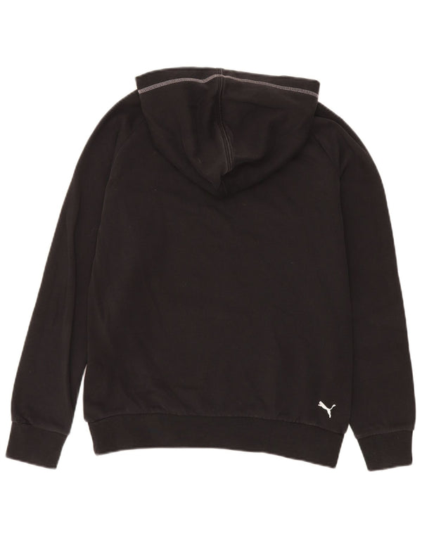 Puma Pull à capuche graphique pour femme UK 12 Noir moyen