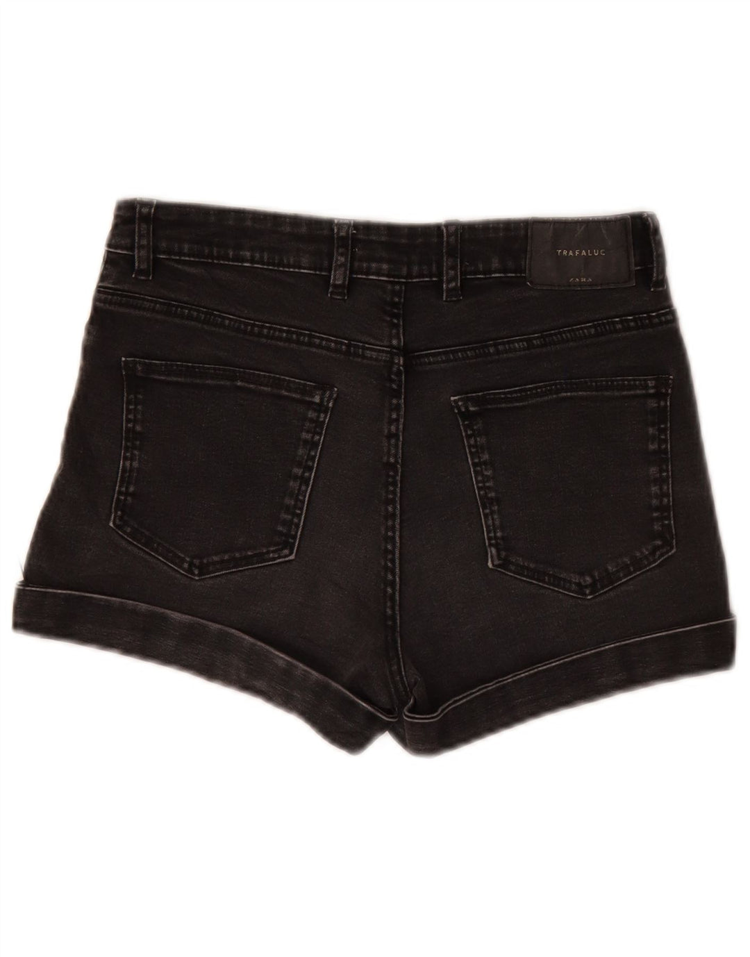 Zara Short en jean pour femme EU 36 XS W26 Noir