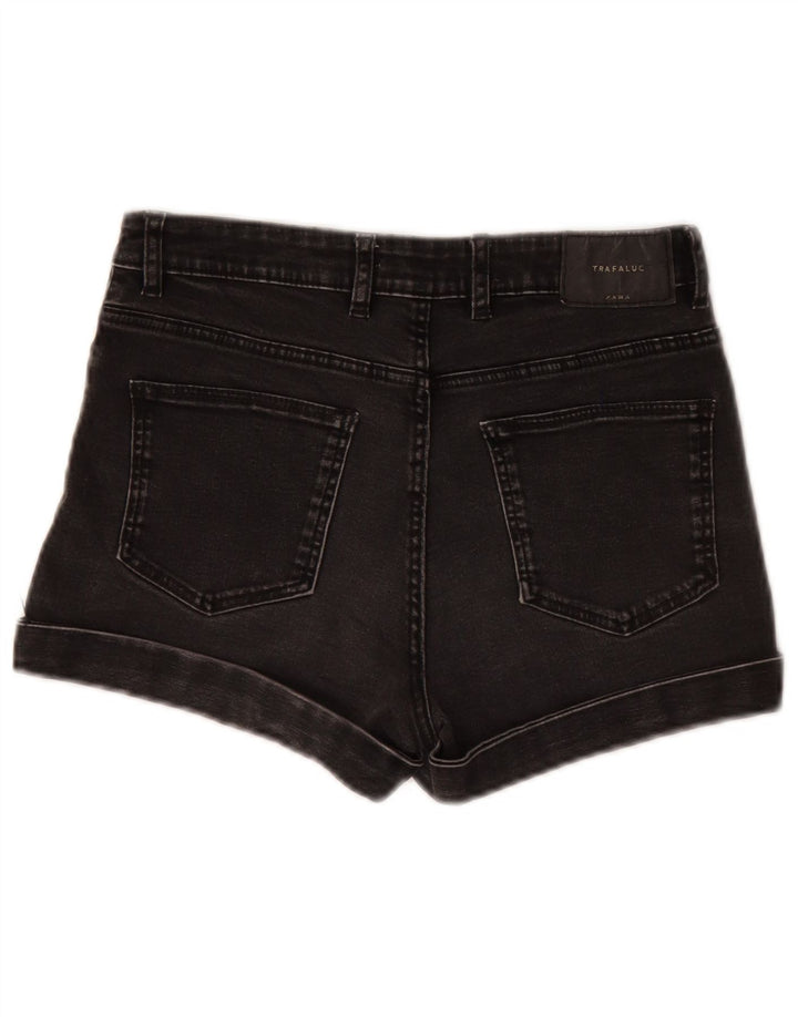 Zara Short en jean pour femme EU 36 XS W26 Noir