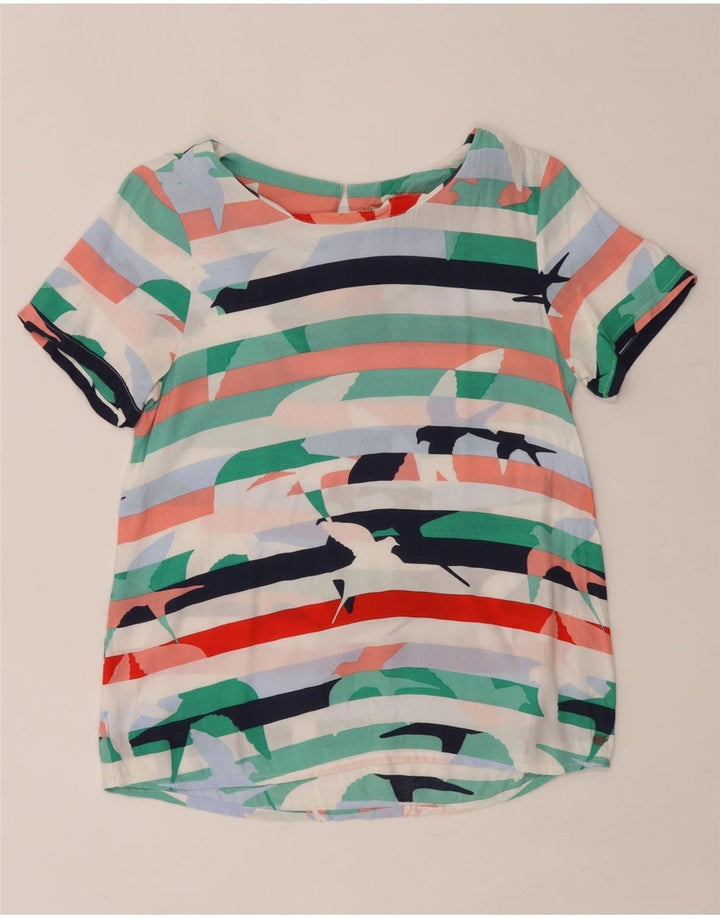 WHITE STUFF Chemisier graphique pour femme UK 42, rayures multicolores moyennes