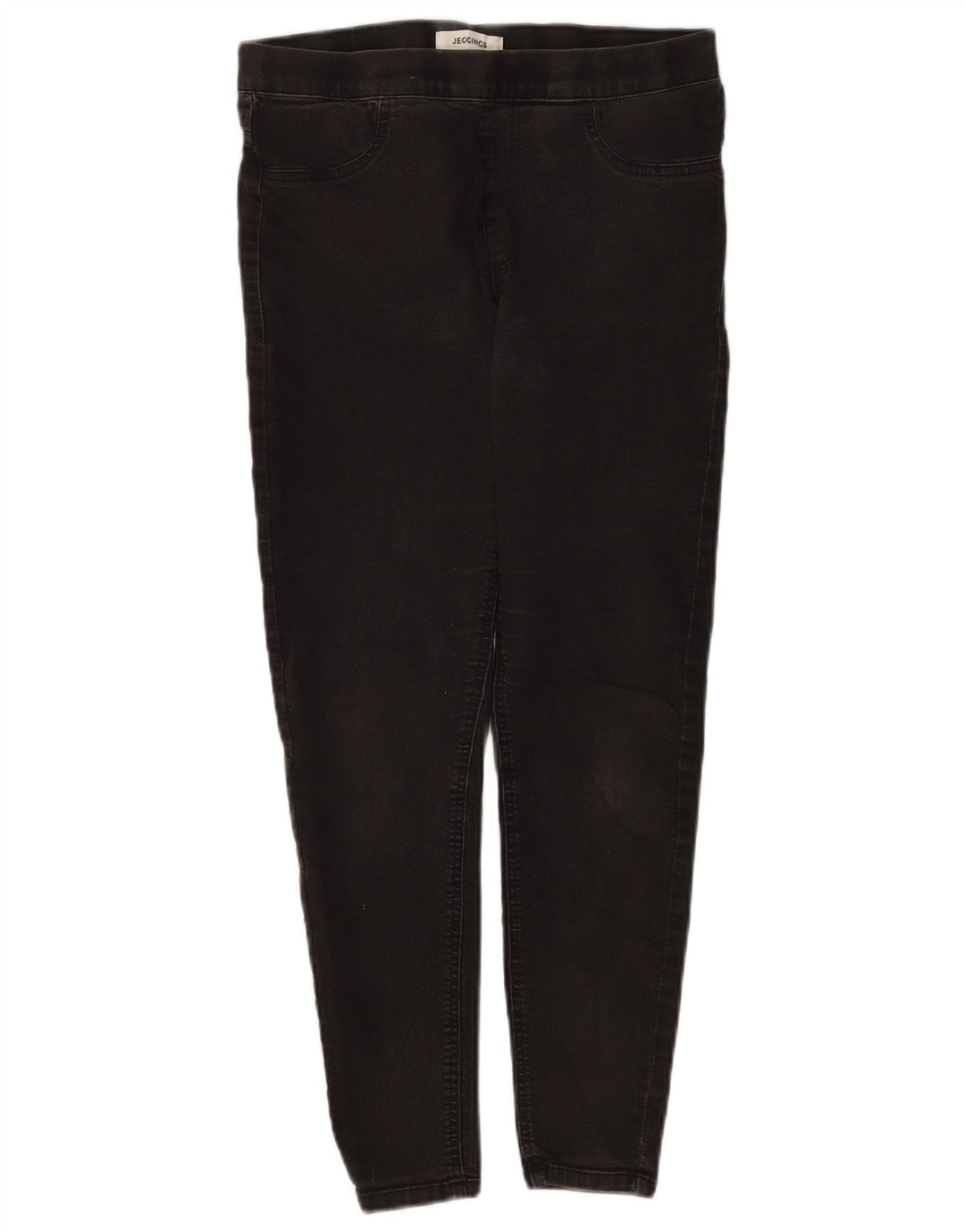 Marks & Spencer Jean Jegging Femme UK 12 Moyen W30 L35 Coton Noir