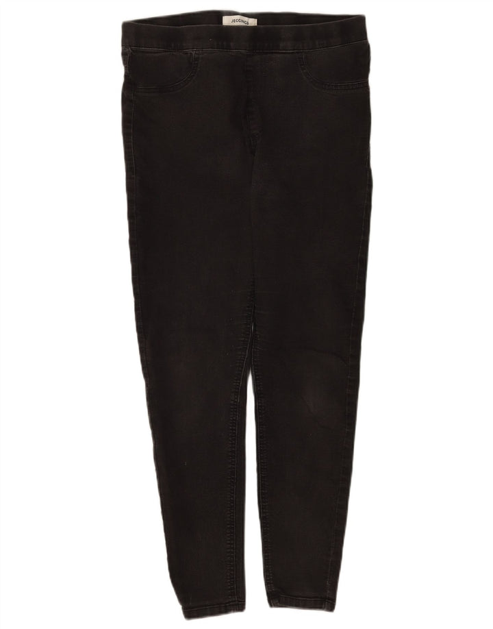Marks & Spencer Jean Jegging Femme UK 12 Moyen W30 L35 Coton Noir