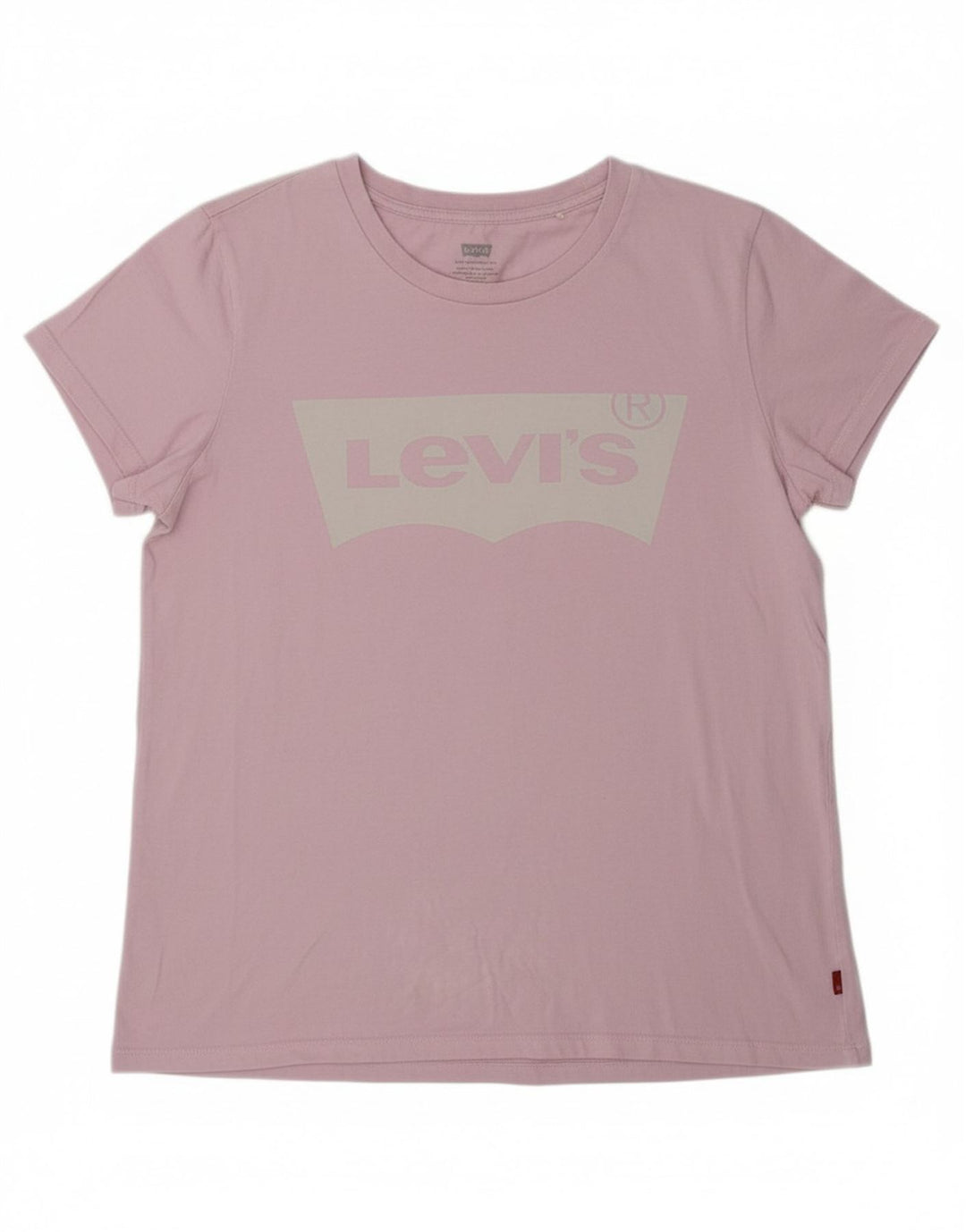 LEVI'S Womens Graphic T-Shirt Top UK 12 Medium Pink Cotton