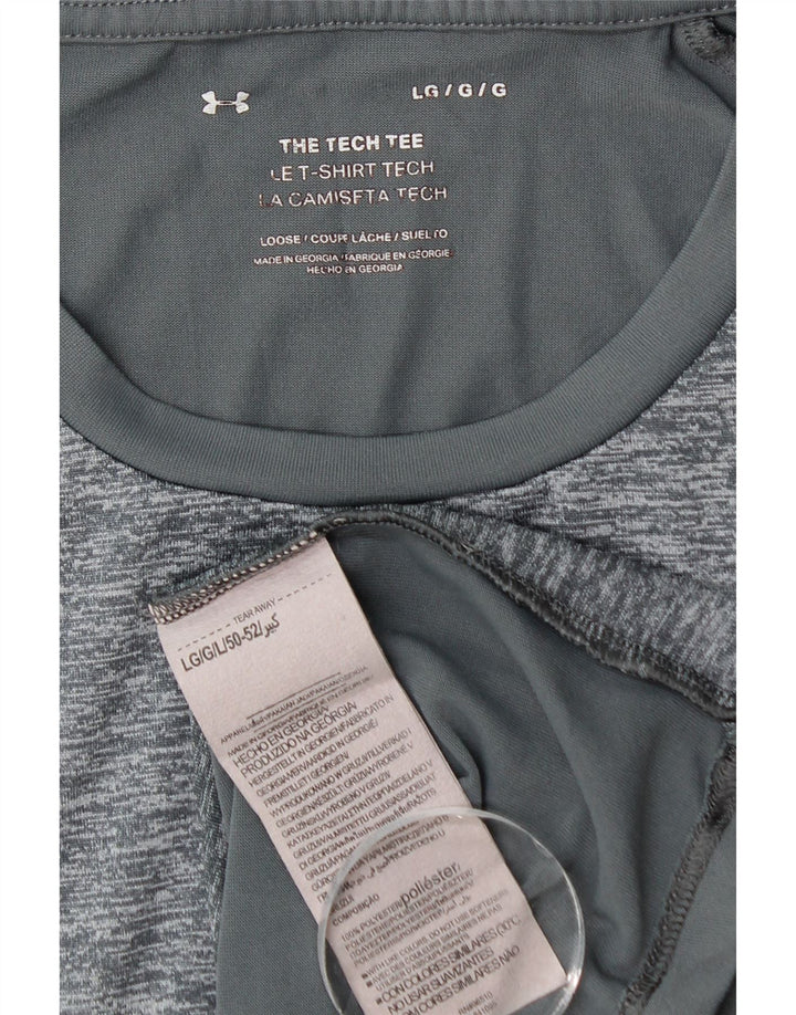 Under Armour T-Shirt Homme Haut Large Gris Moucheté Polyester