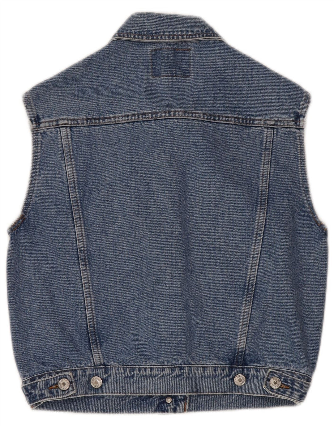 Casucci Gilet en jean pour femme UK 12 Bleu moyen