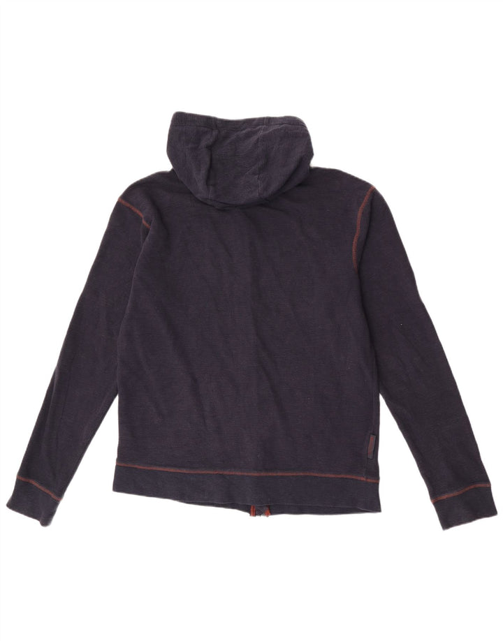 Mountain Warehouse Pull à capuche zippé pour homme en coton bleu marine moyen