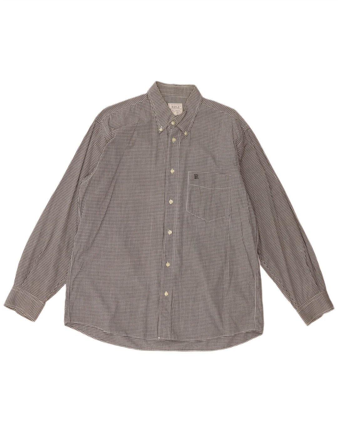 Chemise Homme Rifle XL Noir Carreaux Coton